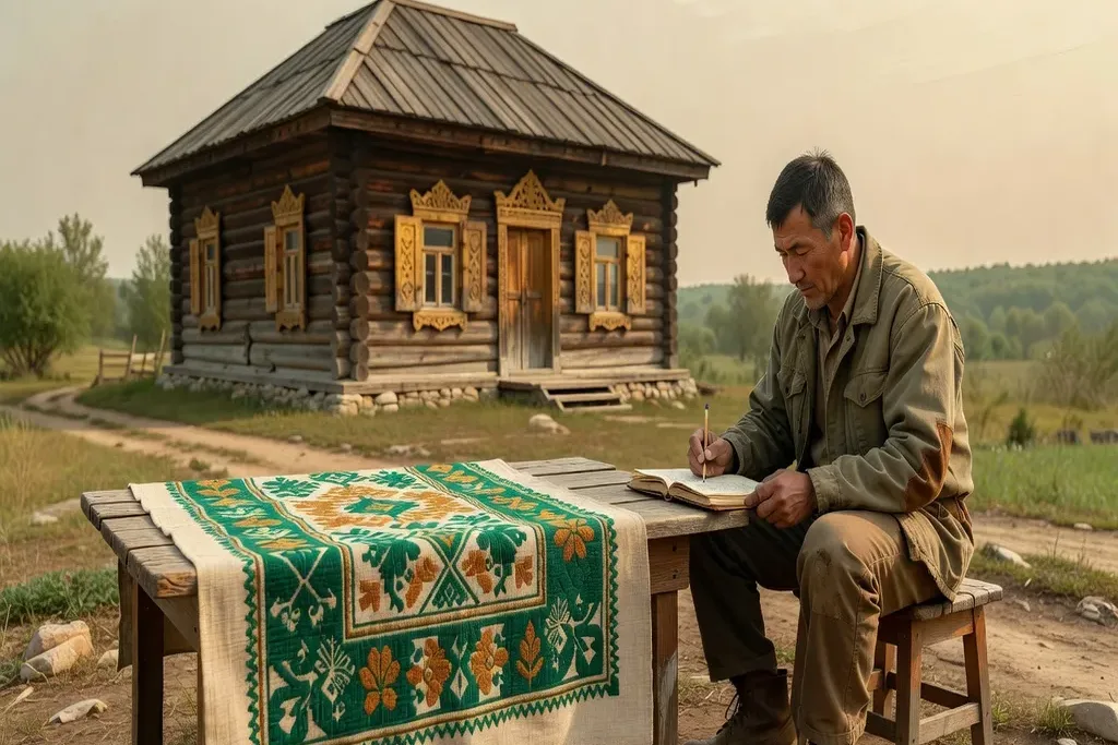Ethnologue en mission dans un village bachkir