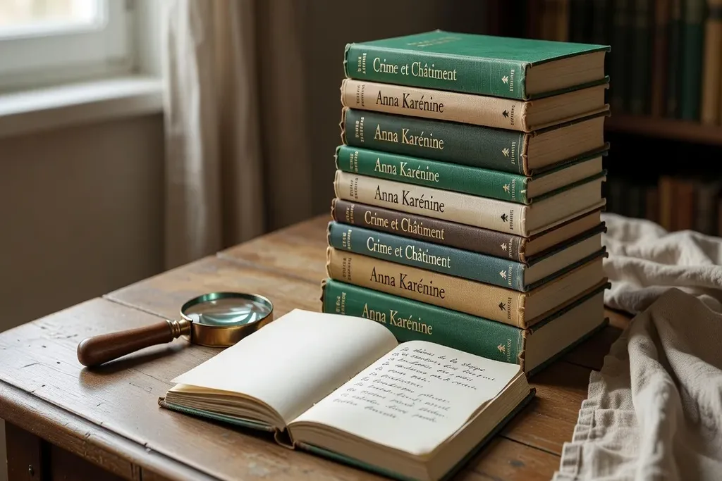 Pile de dix romans russes contemporains traduits en français