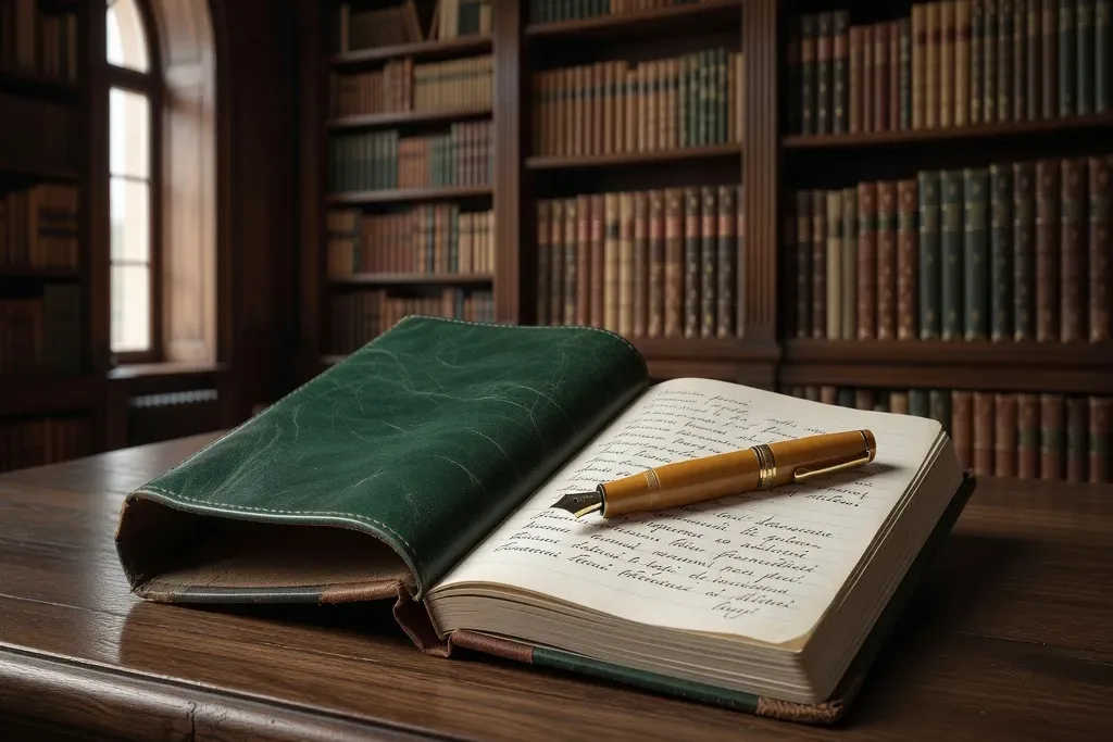 Carnet de traducteur avec notes en français et cyrillique