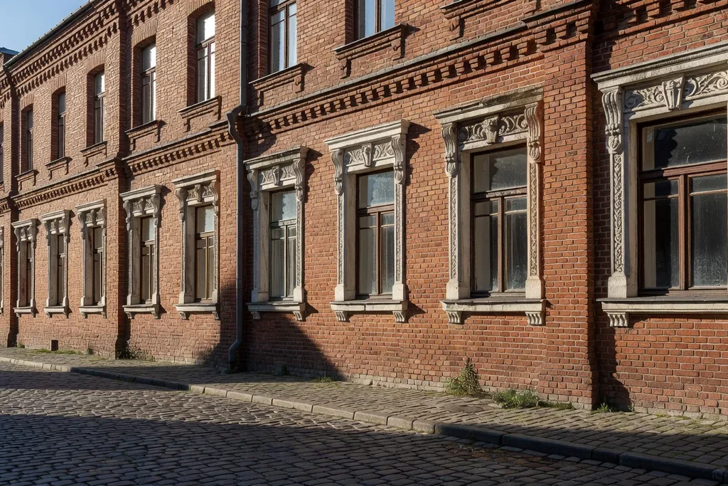 Architecture industrielle historique d'une ville de l'Oural